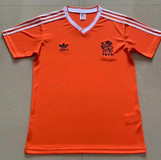 1986 Netherlands Retro Home Kit Soccer Jersey